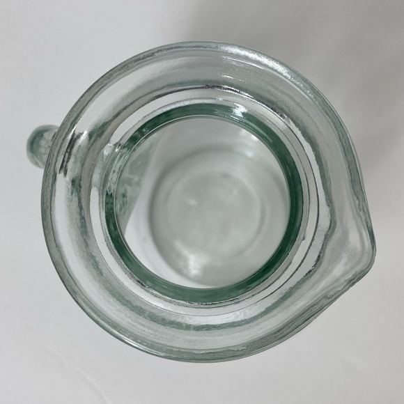 Vintage EUC Clear Pressed Glass Pitcher/Vase with Clipper Sailing Ship - Picture 7 of 12